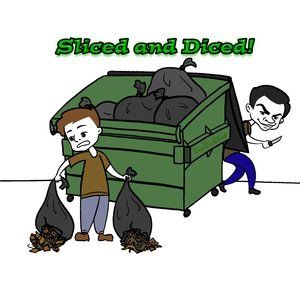 Sliced and Diced Mens VinDicktive Green 100% Polyester Short Sleeve T Shirt XL